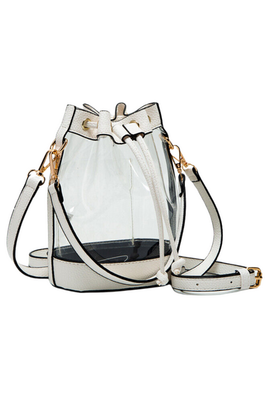 clear stadium game day bucket bag crossbody handbag stadium approved