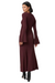 long sleeve bel dress paige oxblood knit dress maxi ribbed a-line flattering soft