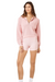 petal pink lspace l space sorine 1/4 zip quarter zip sweater ribbed blush