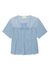 light blue robin tie front tee nation ltd short sleeve