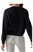 Ynez sweatshirt cotton crewneck black long sleeve fleece