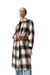 ash brown plaid alaska coat fall winter sundays cozy open front rolled collarr pockets