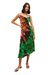 marie oliver ambry jewel tone slip dress midi printed spaghetti strap v-neck