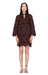 Marie Oliver kirsten dress chocolate shirt dress lace brown la vie stylehouse