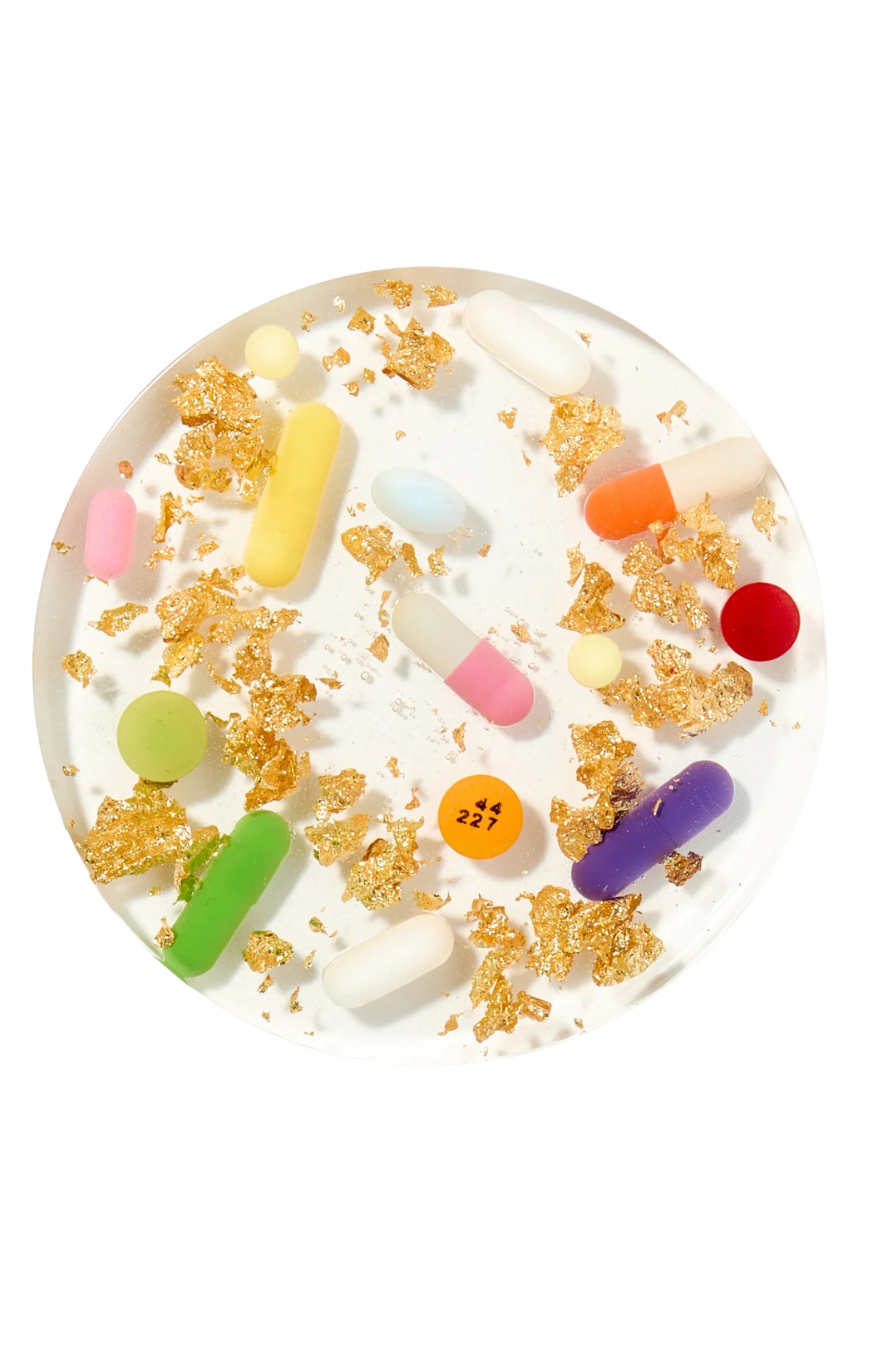 Pills + Gold Coasters