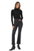 high neck turtleneck ribbed knit long sleeve paige raisa top black basic 