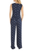 rebecca taylor navy hazy dot print pant wide leg