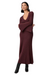 long sleeve bel dress paige oxblood knit dress maxi ribbed a-line flattering soft