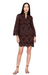 Marie Oliver kirsten dress chocolate shirt dress lace brown la vie stylehouse