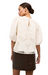 marie oliver short sleeve off white vance top lace