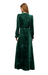 marie oliver maxi dress long sleeve green velvet holiday black tie v-neck emerald elisabeth