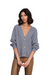 heartloom long sleeve evie cardigan cardi knit sweater v-neck dusty blue grey gray