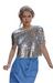 Hunter Bell pixie top sequins crew neck short sleeve