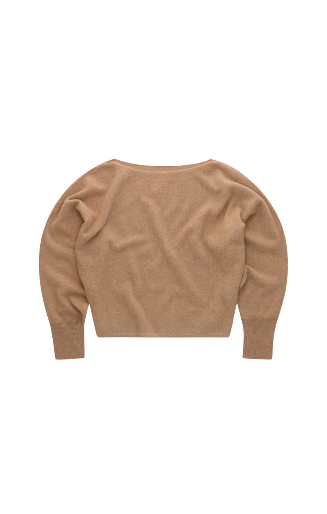 color rush cashmere yangon boat neck sweater knit off the shoulder camel