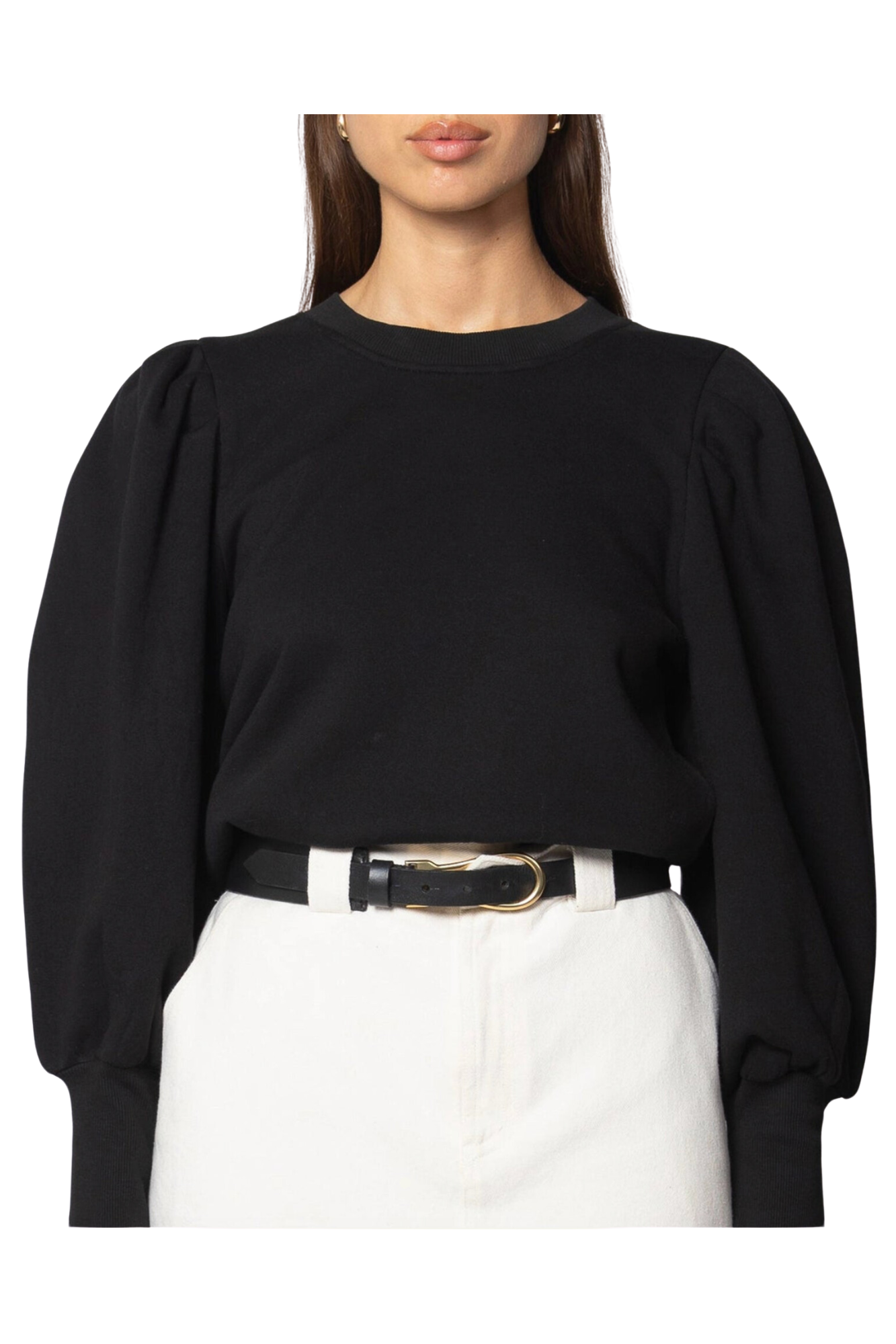 cleobella black gold travis belt plain black belt