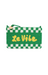 clare v le vibe wallet clutch green white checkered bag beaded