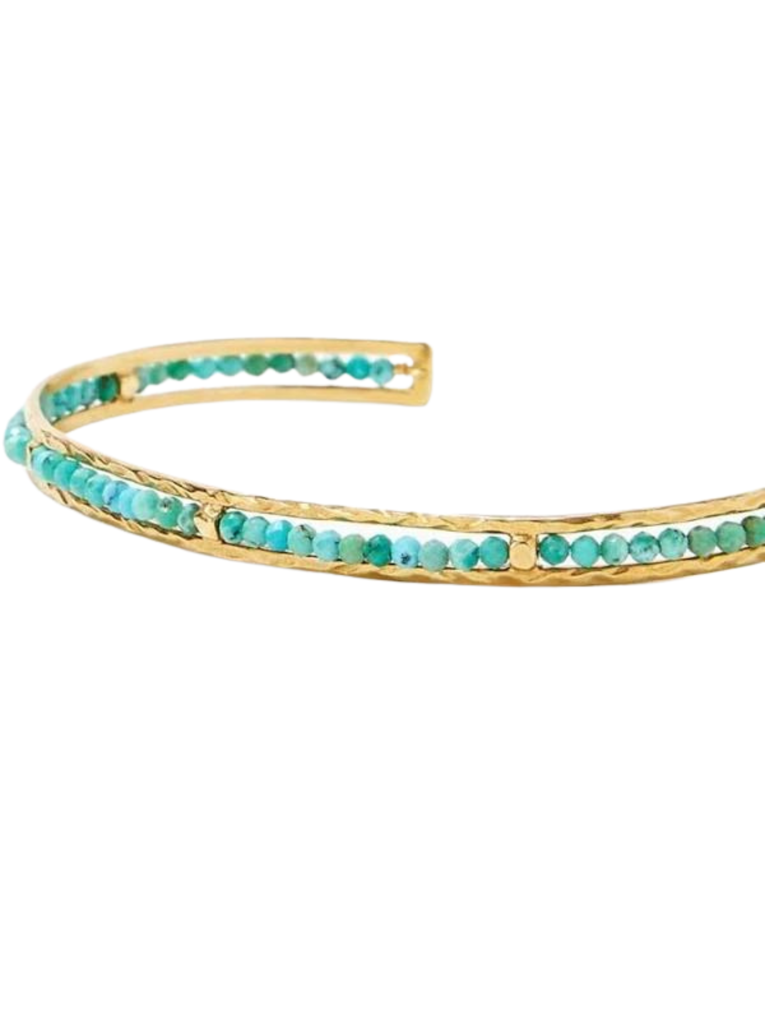 sedona beaded cuff chan luu gold turquoise