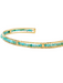 sedona beaded cuff chan luu gold turquoise