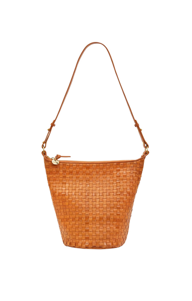 clare v. bucket bag petite jeanne handbag woven natural checker