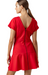 red alina mini dress rouge holiday short sleeve sundays