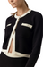 amora contrast black white cream cardigan sundays cotton