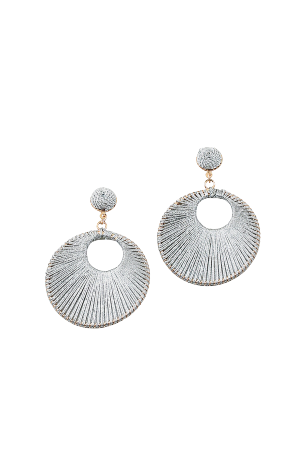 Silver Thread Earring