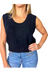 Colorush sita scoop neck cashmere knit sweater tank tops cropped