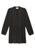 Nation LTD black ariana dress mini long sleeve pleats v-neck