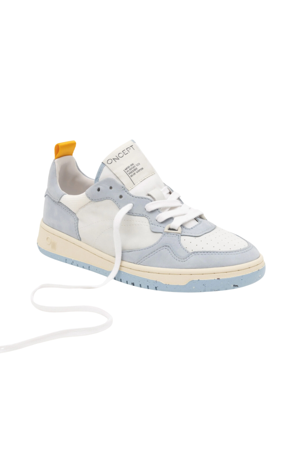 oncept phoenix sneaker yellow gray suede blue yellow tab