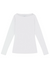 sundays eira tee ribbed white long sleeve shirt top t-shirt